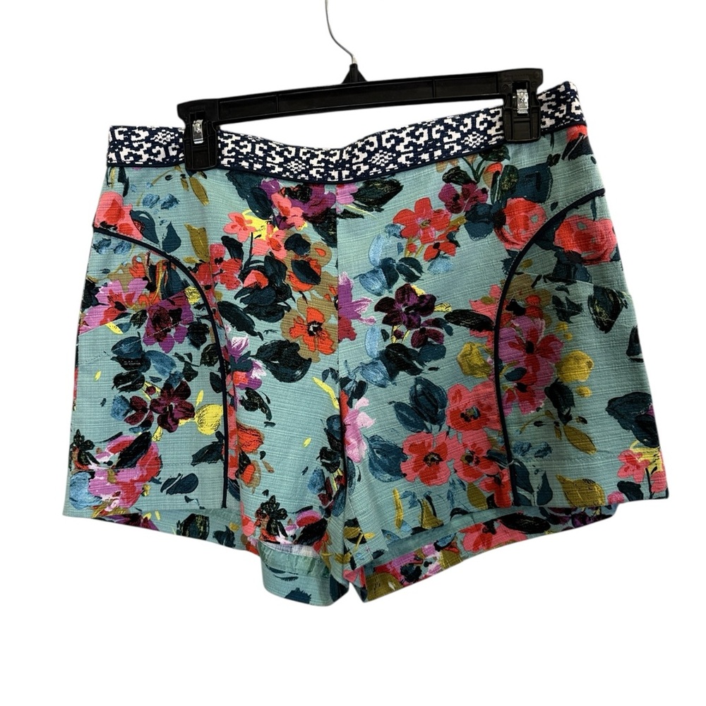 Cartonnier Anthropologie Women’s Floral High Waist Coquette Cotton Shorts Sz M